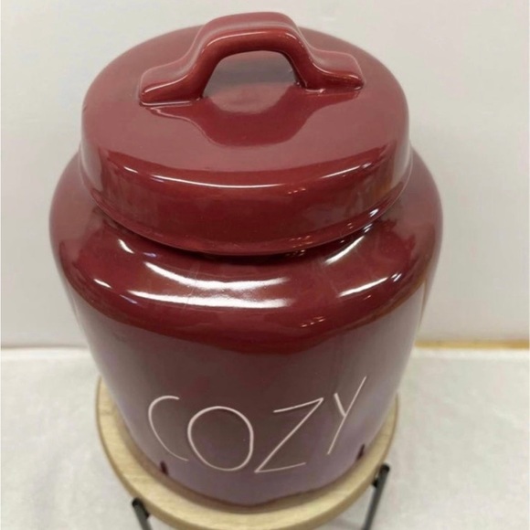 Rae Dunn COZY chubby fall canister cookie jar - Picture 2 of 8